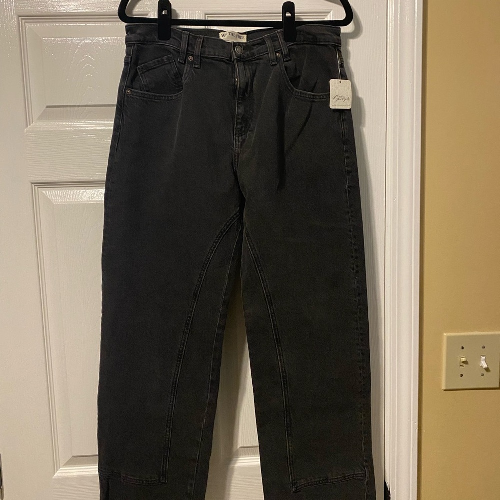 NWT Free People Black Risk Taker Jeans Size 30